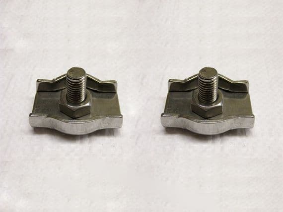 Simplex Wire Rope Grips Stainless Steel 4MM x2 Marine Loop Boat Clamps