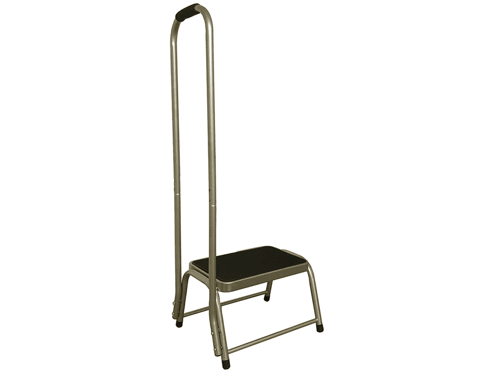 Single Step Helper Single Step with Support Handrail | SecureFix Direct
