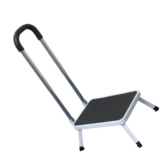 Blue White Folding Caravan Step | SecureFIx Direct