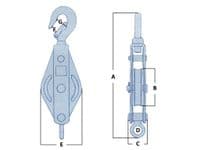 Single Sheave Blocks with Eye or Hook | SecureFix Direct