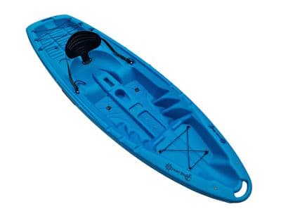 Single Sit On Top Kayak - Choice of Colour, Paddle & Trolley (2.5M One Person Rigid Solo Kayaking)