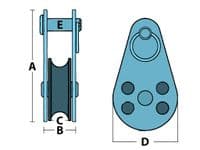 Removable Pin Pulley Block 25MM | SecureFix Direct