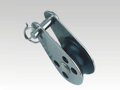 Single Wheel Pulley Block Stainless Steel (25MM Nylon Sheave Removable Pin Rope Pull Fixed)