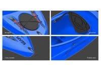 Orange Solo Sit In Kayak One Person  | SecureFix Direct
