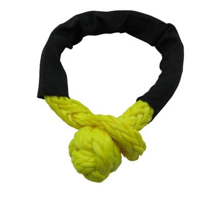 Soft Rope Shackle 9384KG (Recovery 4x4 Knot Marine Off Road Winch Tow  8MM Yellow)