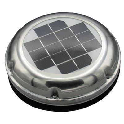 Solar Powered Ventilator Extractor Fan (Exhaust Roof Vent Caravan Ventilation Stainless Greenhouse)
