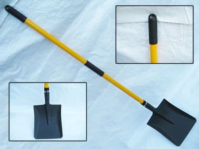 Square Shovel With Fibreglass Handle - Spade / Digging / Garden
