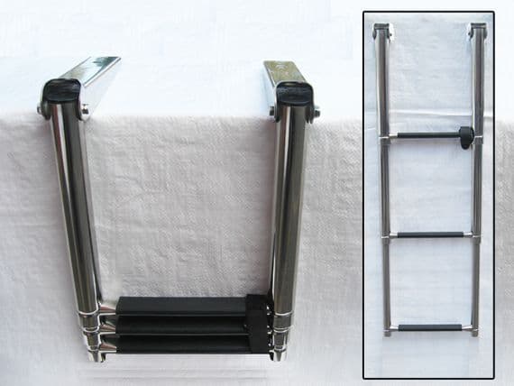 Folding Boarding Boat Ladder 3 Step | SecureFix Direct