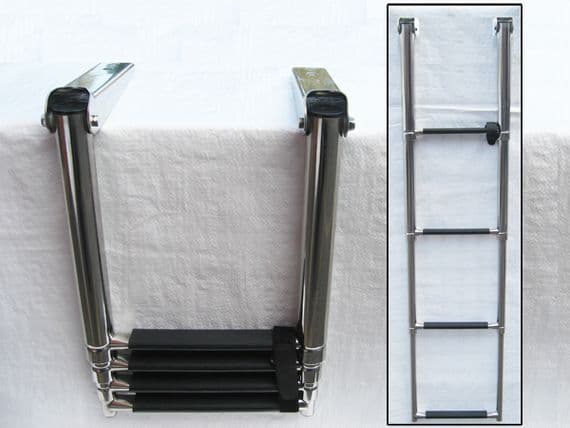 Folding Boarding Boat Ladder 4 Step | SecureFix Direct