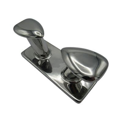 Stainless Steel Boat Cleat Bollard Double Horn 200MM (8 Inch Marine Rope Tie Down Deck Mooring)