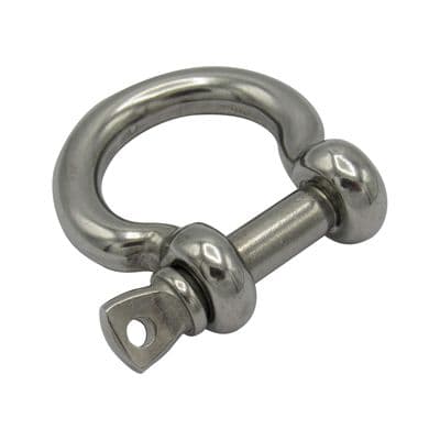 Stainless Steel Bow Shackle 10MM with Screw Collar Pin (316 A4 Marine Grade Rigging)