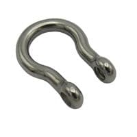 Stainless Steel Bow Shackles 4MM x2 | SecureFix Direct