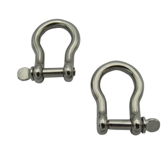 Stainless Steel Bow Shackles 4MM x2 | SecureFix Direct