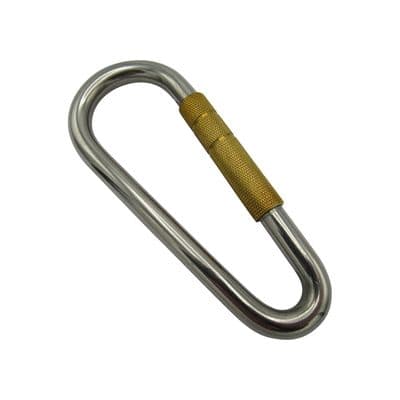 Stainless Steel Carbine Spring Hook with Sleeve 10MM (Marine Boat Attachment)