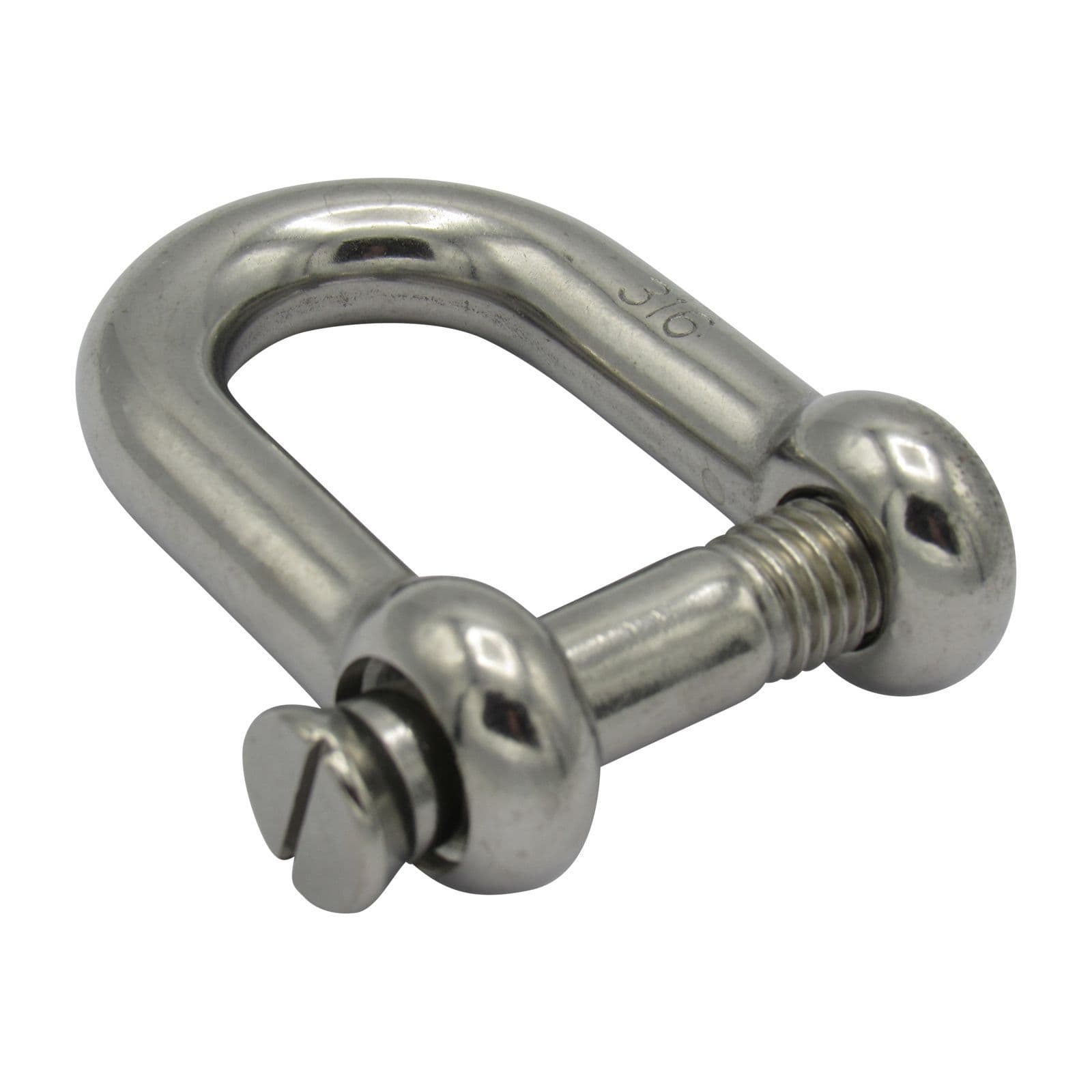 5MM Stainless Countersunk D Shackle | SecureFix Direct