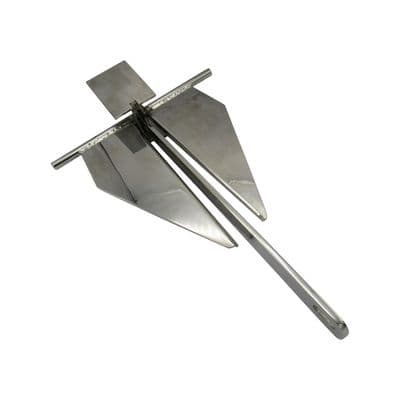 Stainless Steel Cruising Anchor 10KG (Crown Anchor Marine Boat Sand Mud Secure)