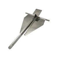 Stainless Steel Cruising Anchor 5KG (Crown Fluke Marine Boat Sand Mud Secure)