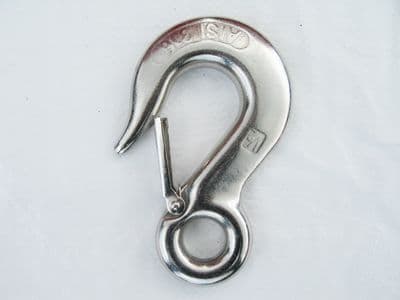 Stainless Steel Eye Type Sling Hooks With Safety Catch