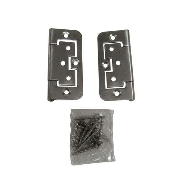 Pair Stainless Steel Flush Hinges | SecureFix Direct