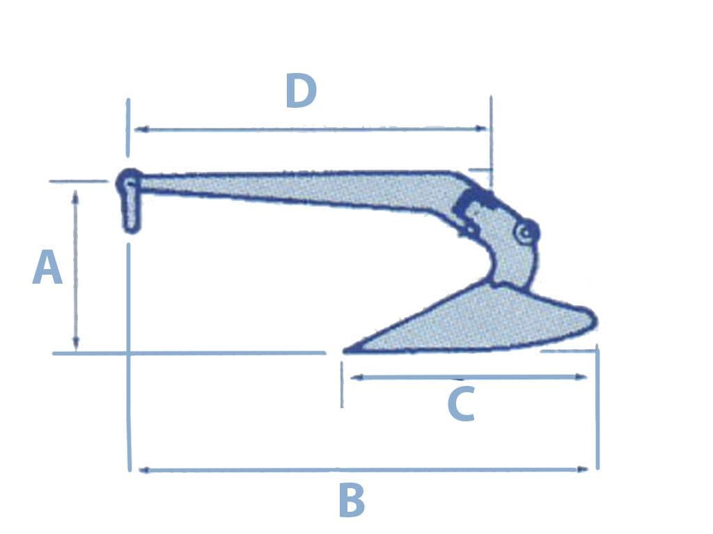Plough Anchor Stainless Steel 13KG | SecureFix Direct