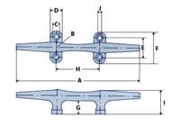 Hollow Base Cleat Stainless Steel 245MM | SecureFix Direct
