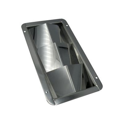 Stainless Steel Louvred Air Vent (210MM x 115MM Rectangular Grille Metal Duct)