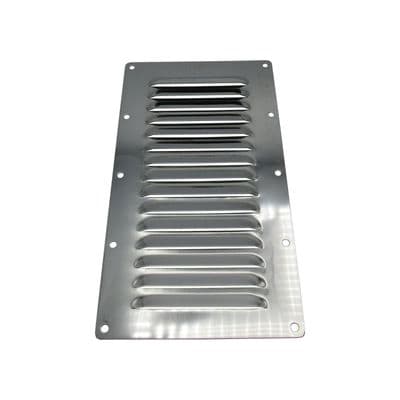 Stainless Steel Louvred Air Vent (225MM x 127MM Rectangular Grille Metal Duct)
