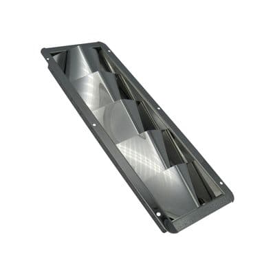 Stainless Steel Louvred Air Vent (326MM x 113MM Rectangular Grille Metal Duct)