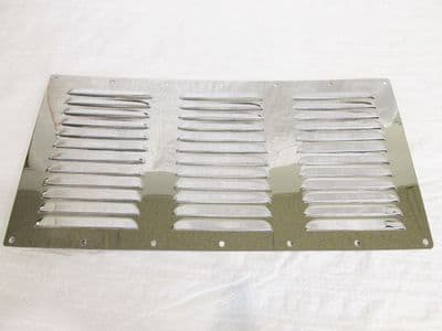 Stainless Steel Louvred Air Vent (358MM x 184MM Rectangular Grille Metal Duct)