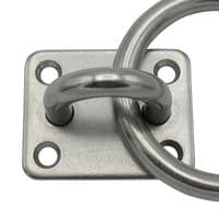 Marine Eye Plate & Ring St/ Steel 8MM  | SecureFix Direct