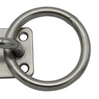 Marine Eye Plate & Ring St/ Steel 8MM  | SecureFix Direct