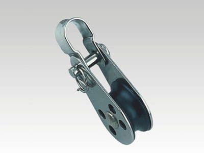 Stainless Steel Pulley Block with Nylon Sheave, Bracket & Removable Pin 25MM (Wheel Hoist Pull)