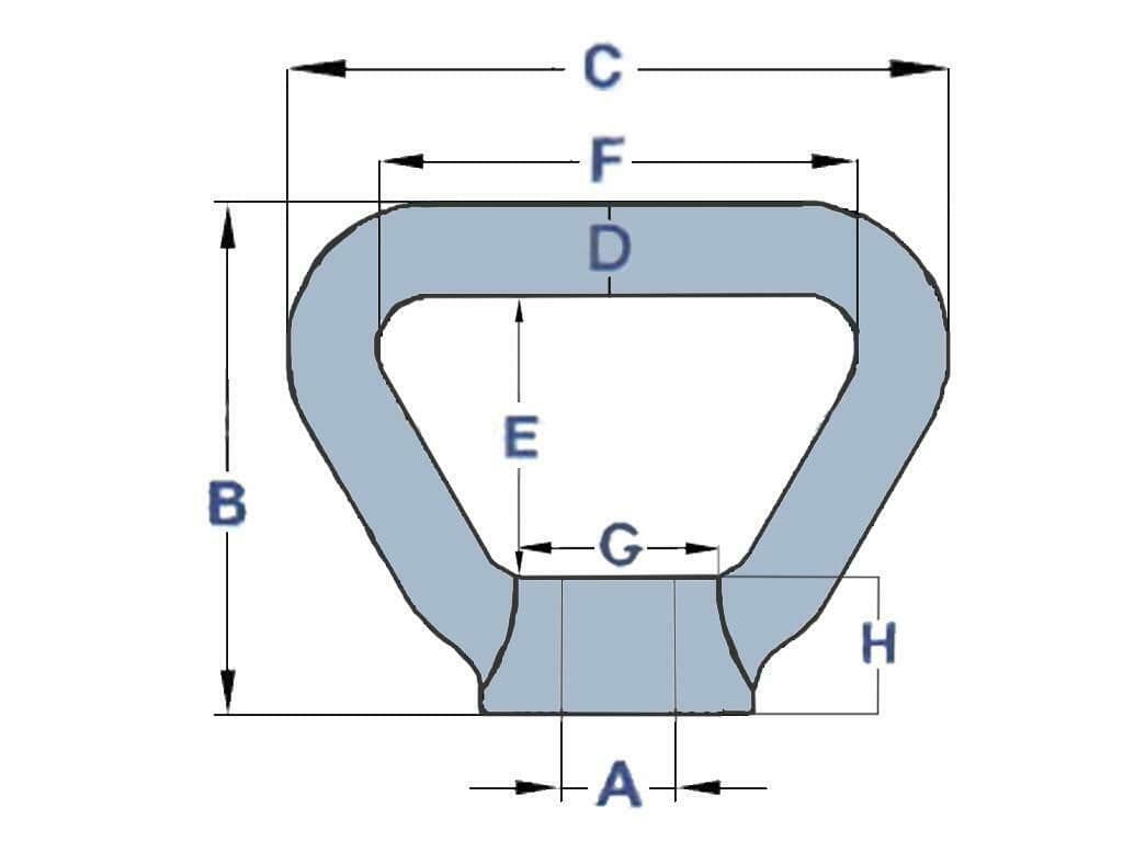 M10 Stainless Rectangular Eye Nut | SecureFix Direct