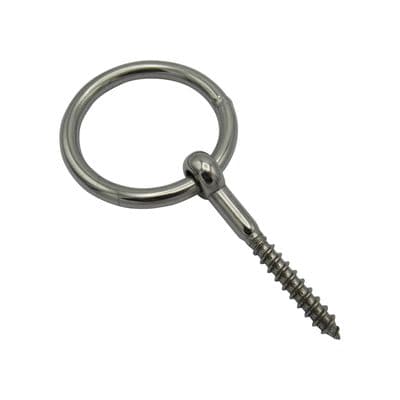 Stainless Steel Ring Eye Bolt 4MM - 8MM (Wood Screw Lag Thread Eyebolt Ringbolt Marine)