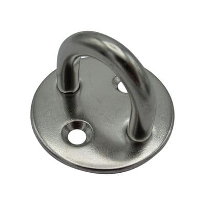 Stainless Steel Round Eye Plate 6MM (Two Hole Marine Deck Attachment Padeyes)