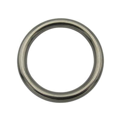 Stainless Steel Round O Ring 4MM x 40MM (Marine Webbing Rigging Mooring Corrosion Resistant)