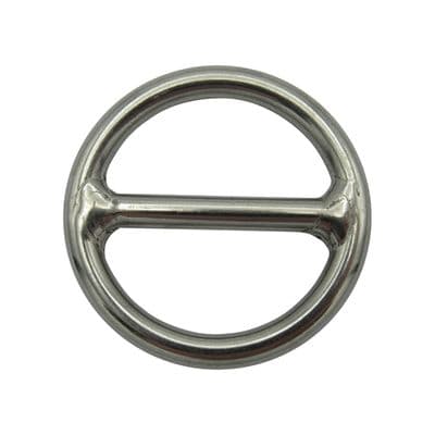 Stainless Steel Round Ring with Centre Bar 12MM x 80MM (O Rigging Webbing Fastening Mooring Dock)