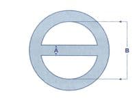Round Ring with Centre Bar 8MM SS | SecureFix Direct