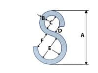 S Hooks x4 (2MM x 36MM) | SecureFix Direct