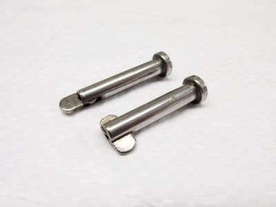 Stainless Steel Safety Clevis Pins 8MM x 34MM X2 (Drop Nose Retaining Hinge)