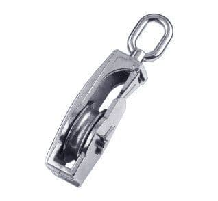 Stainless Steel Seine Pulley Block with Eye (50MM - 100MM Wire Rope Metal Sheave Marine Pulling)