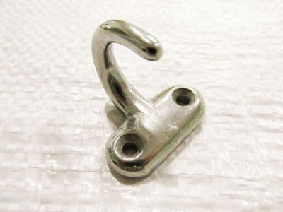 Stainless Steel Single Hook 36MM (Horizontal Plated Open Wall Mounted)