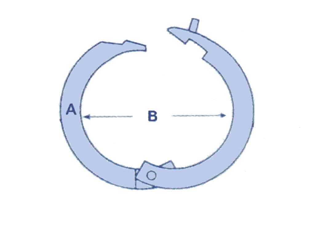 Stainless Split Round Ring 8MM x 35MM | SecureFix Direct