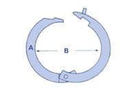 Stainless Split Round Ring 6MM x 30MM | SecureFix Direct