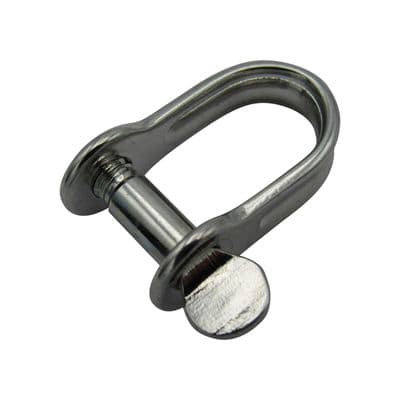 Stainless Steel Strip Dee Shackle 4MM (D Flat Rigging Marine Rope)
