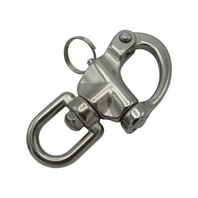 Stainless Steel Swivel Snap Shackle  87MM (Quick Release Spinnaker Carabiner Hook)