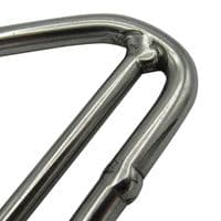 Stainless 6MM Double Bar Triangle Ring | SecureFix Direct