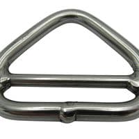 Stainless 6MM Double Bar Triangle Ring | SecureFix Direct