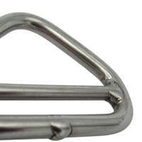 Stainless 6MM Double Bar Triangle Ring | SecureFix Direct