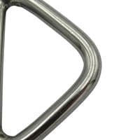 Stainless 6MM Double Bar Triangle Ring | SecureFix Direct